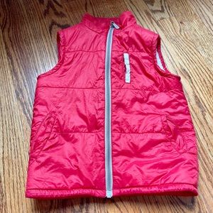 Egg Baby red vest with fleece interior